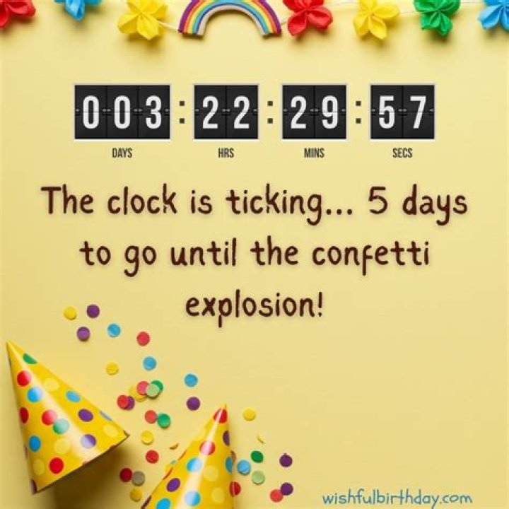Celebrate My Birthday: The Countdown Is On!