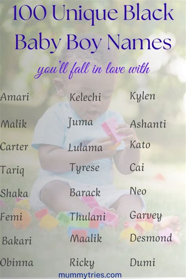 Creative And Unique Black "B" Baby Names