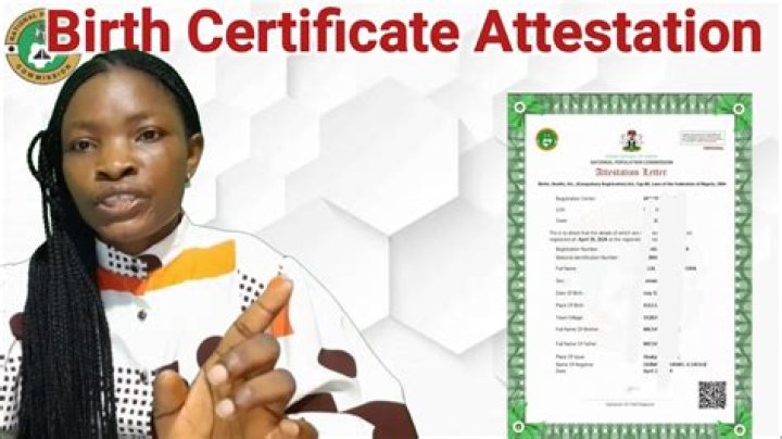 Guide To Obtaining Birth Attestation Letter In Nigeria