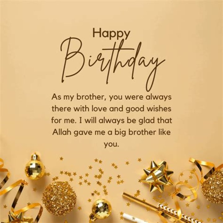 Islamic Birthday Greetings For A Cherished Brother