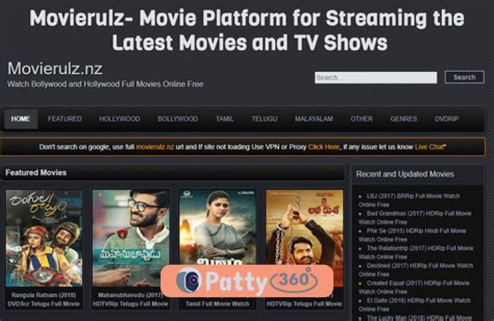 Latest Movies And TV Shows On Movierulz.tv