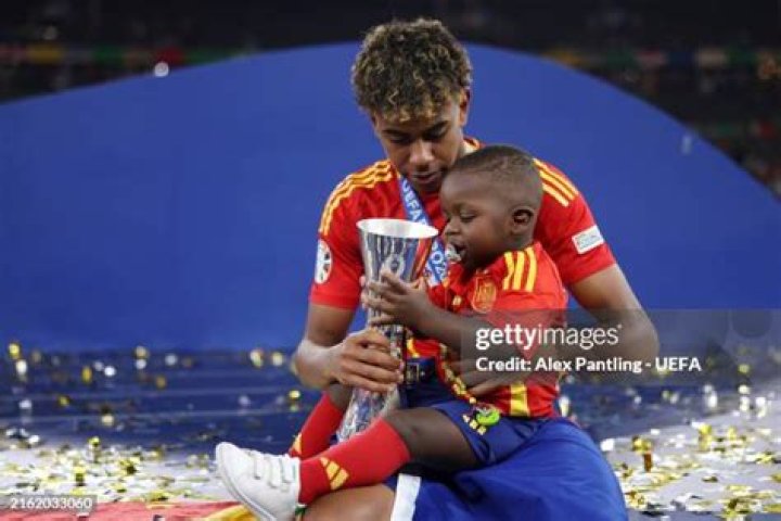 Unseen Photos Of Lamine Yamal Holding His Precious Bundle Of Joy